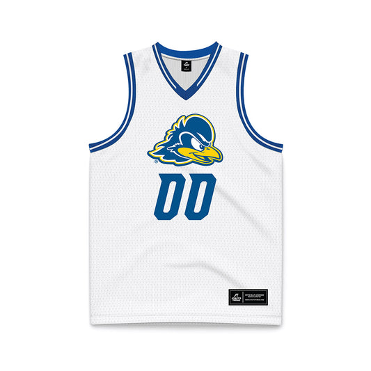 Delaware - NCAA Men's Basketball : Christian Bliss - White Basketball Jersey-0