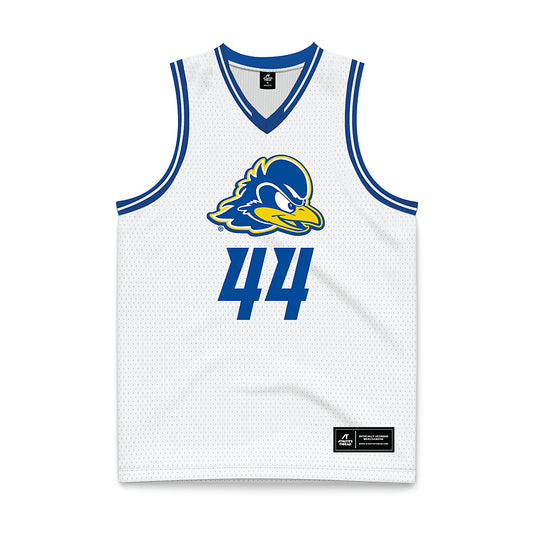 Delaware - NCAA Men's Basketball : Tyler Houser - White Basketball Jersey-0