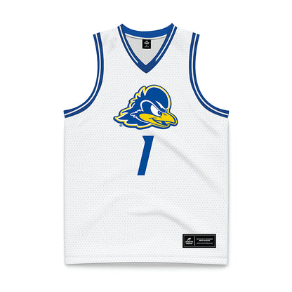 Delaware - NCAA Men's Basketball : Mason Ellison - White Basketball Jersey-0