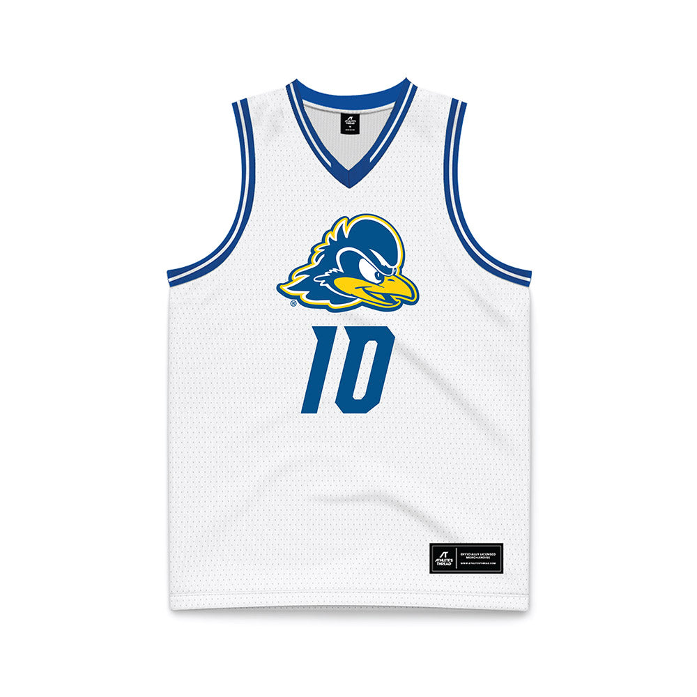 Delaware - NCAA Men's Basketball : Brandon Baffone - White Basketball Jersey-0