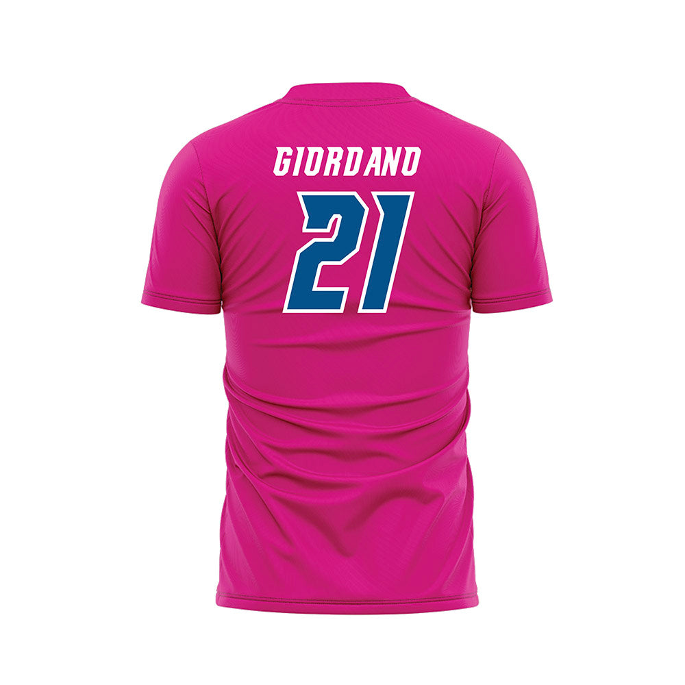 Delaware - NCAA Men's Soccer : Charles Giordano - Pink Soccer Jersey-1