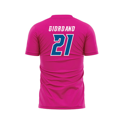 Delaware - NCAA Men's Soccer : Charles Giordano - Pink Soccer Jersey-1