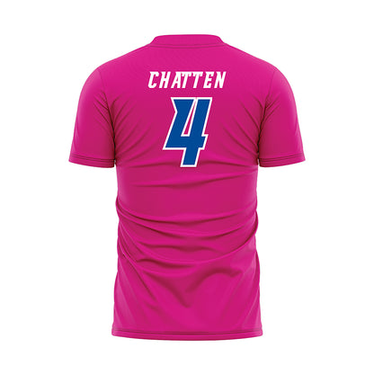 Delaware - NCAA Men's Soccer : Luke Chatten - Pink Soccer Jersey-1