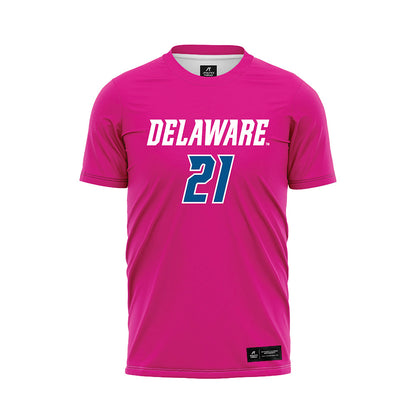 Delaware - NCAA Men's Soccer : Charles Giordano - Pink Soccer Jersey-0