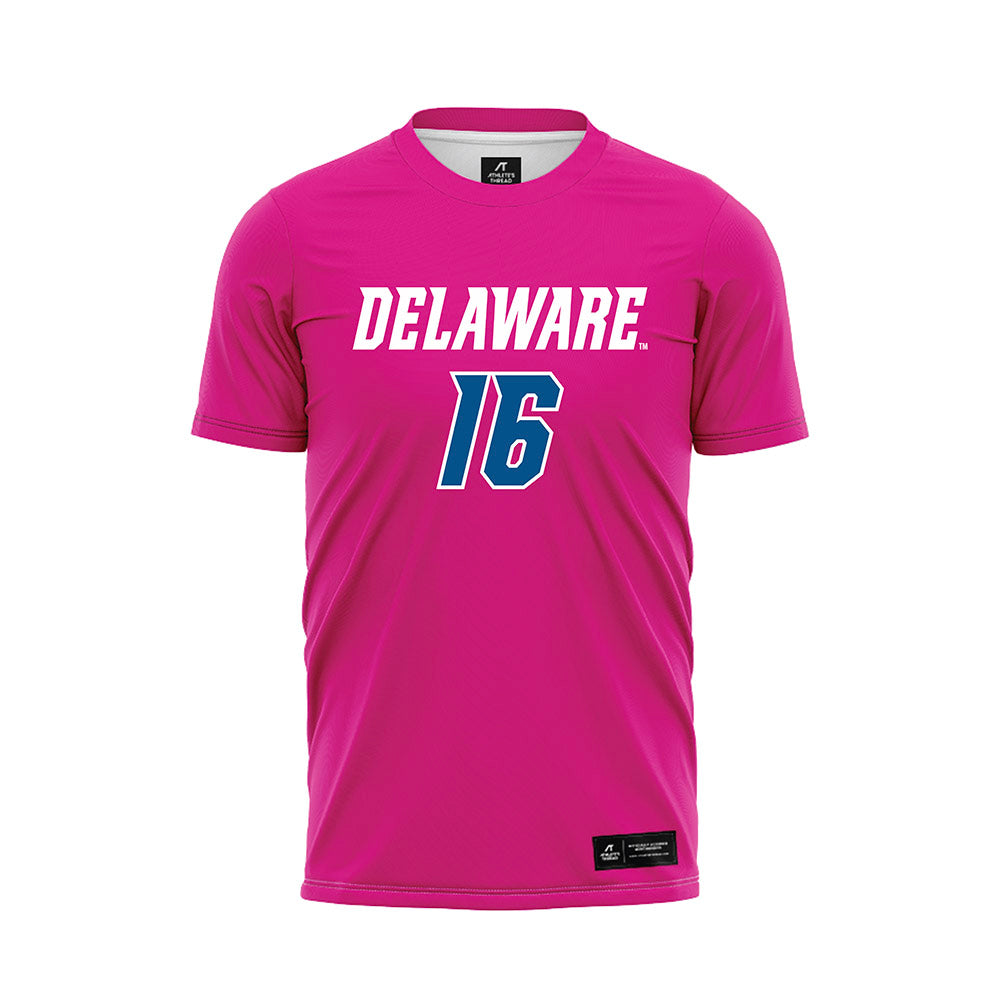 Delaware - NCAA Men's Soccer : Colin Kelly - Pink Soccer Jersey-0
