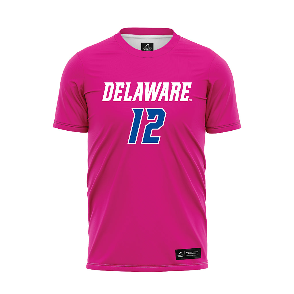 Delaware - NCAA Men's Soccer : Ethan Williams - Pink Soccer Jersey-0