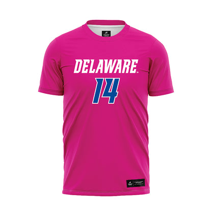 Delaware - NCAA Men's Soccer : Liam Penny - Pink Soccer Jersey-0