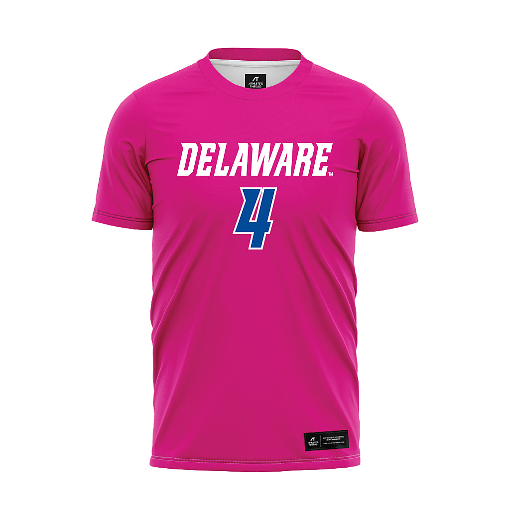 Delaware - NCAA Men's Soccer : Luke Chatten - Pink Soccer Jersey-0