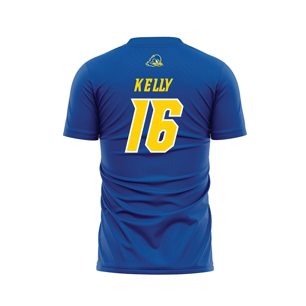Delaware - NCAA Men's Soccer : Colin Kelly - Royal Soccer Jersey-1