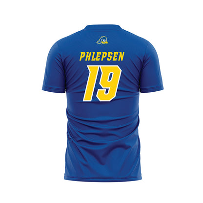 Delaware - NCAA Men's Soccer : Florian Phlepsen - Royal Soccer Jersey-1