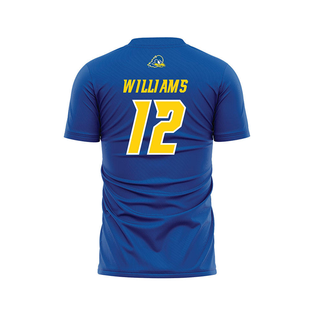 Delaware - NCAA Men's Soccer : Ethan Williams - Royal Soccer Jersey-1
