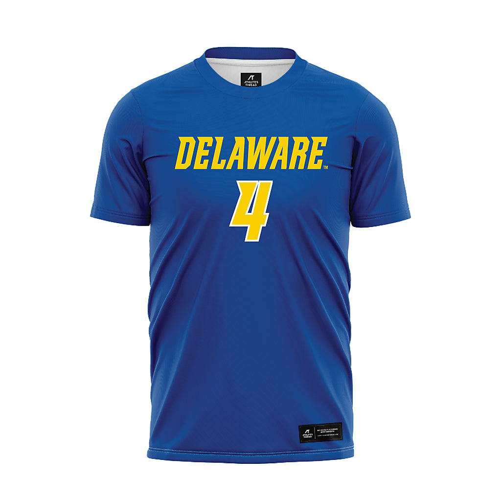 Delaware - NCAA Men's Soccer : Luke Chatten - Royal Soccer Jersey-0