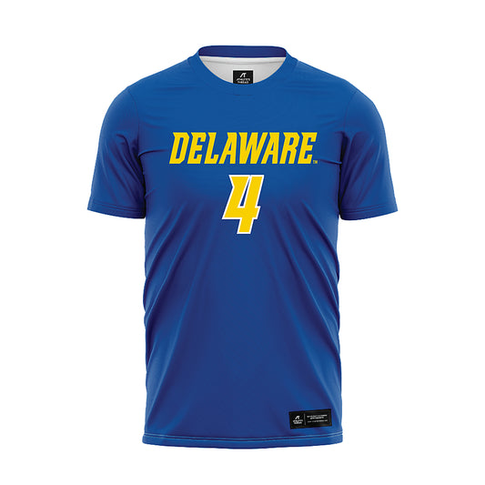 Delaware - NCAA Men's Soccer : Luke Chatten - Royal Soccer Jersey-0