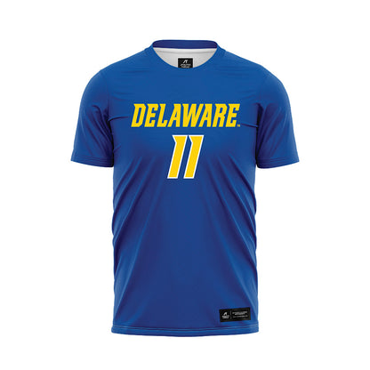 Delaware - NCAA Men's Soccer : Marius Stenner - Royal Soccer Jersey-0