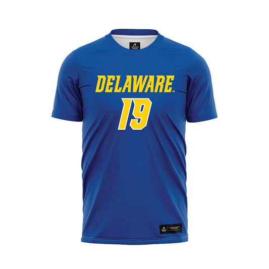 Delaware - NCAA Men's Soccer : Florian Phlepsen - Royal Soccer Jersey-0