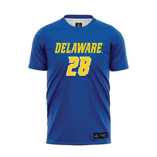 Delaware - NCAA Men's Soccer : Mikey Johnson - Royal Soccer Jersey-0