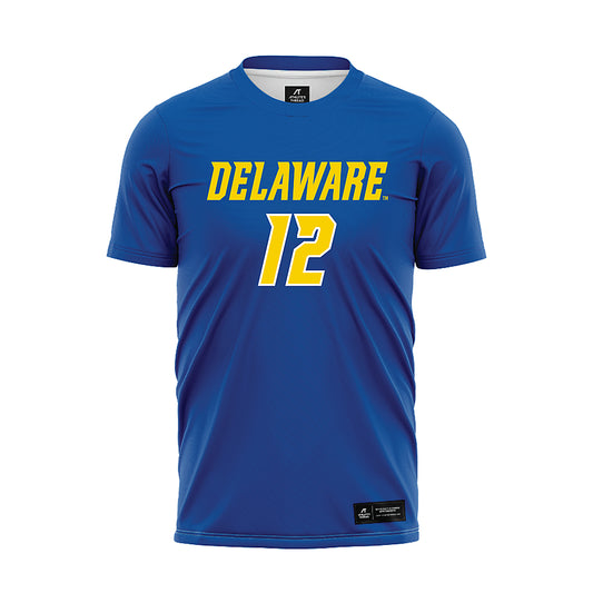 Delaware - NCAA Men's Soccer : Ethan Williams - Royal Soccer Jersey-0