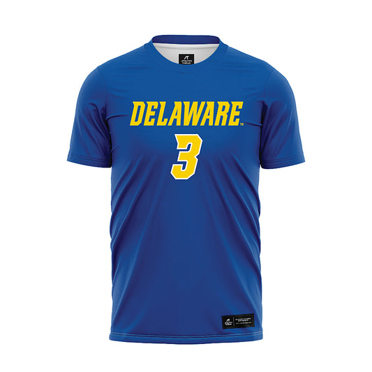 Delaware - NCAA Men's Soccer : Jan Schroeder - Royal Soccer Jersey-0