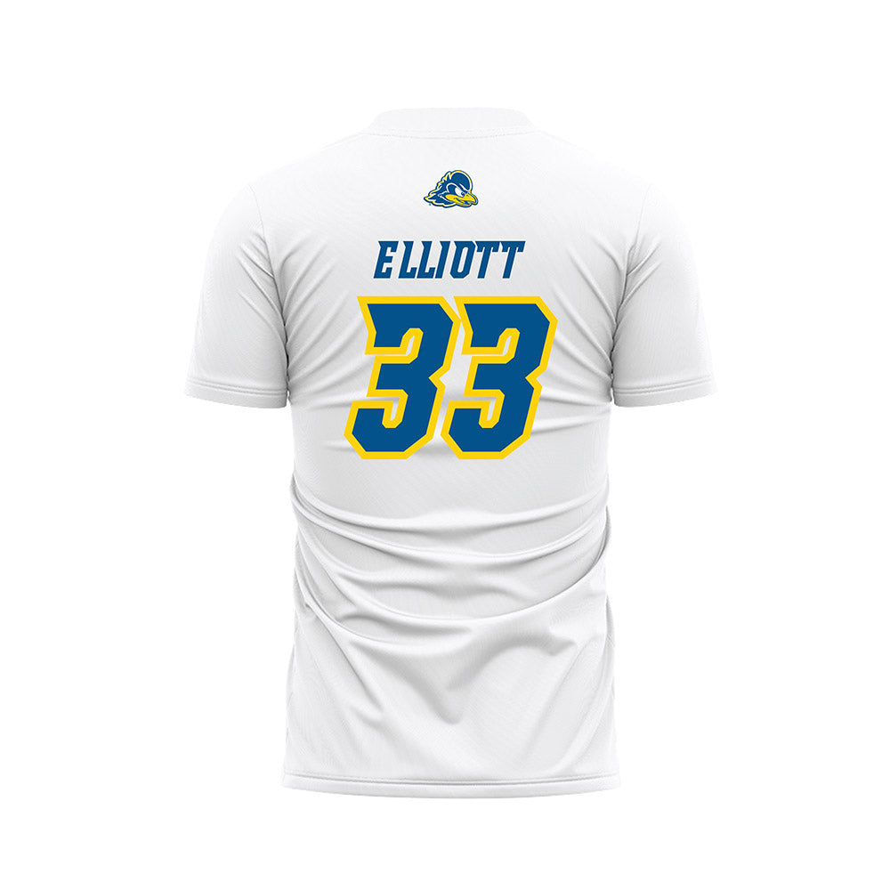 Delaware - NCAA Men's Soccer : Daniel Joseph Elliott - White Soccer Jersey-1