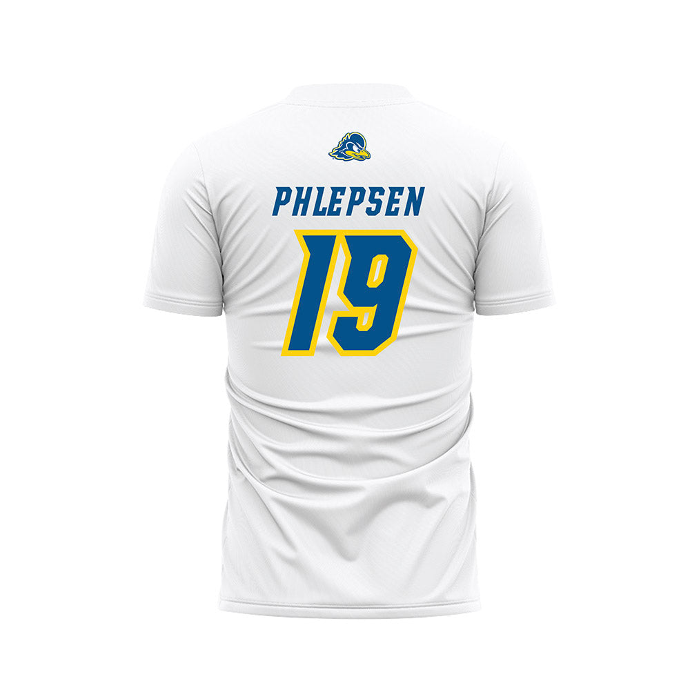 Delaware - NCAA Men's Soccer : Florian Phlepsen - White Soccer Jersey-1