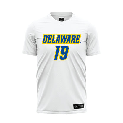 Delaware - NCAA Men's Soccer : Florian Phlepsen - White Soccer Jersey-0