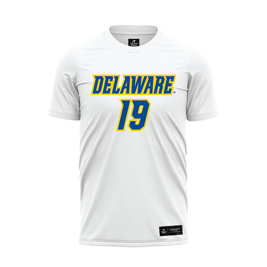 Delaware - NCAA Men's Soccer : Florian Phlepsen - White Soccer Jersey-0