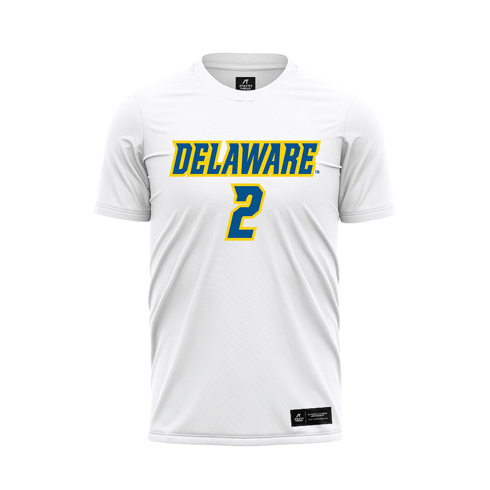Delaware - NCAA Men's Soccer : Rich Monath - White Soccer Jersey-0