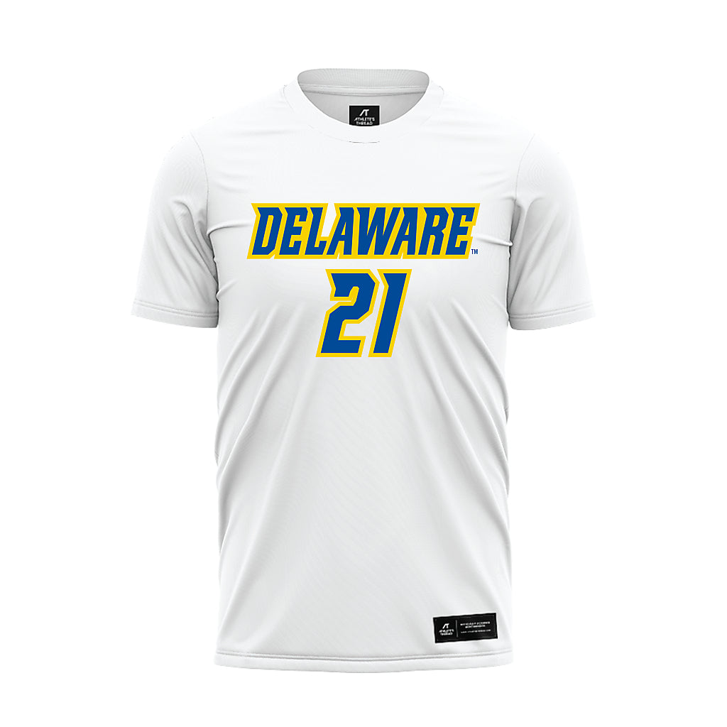 Delaware - NCAA Men's Soccer : Charles Giordano - White Soccer Jersey-0