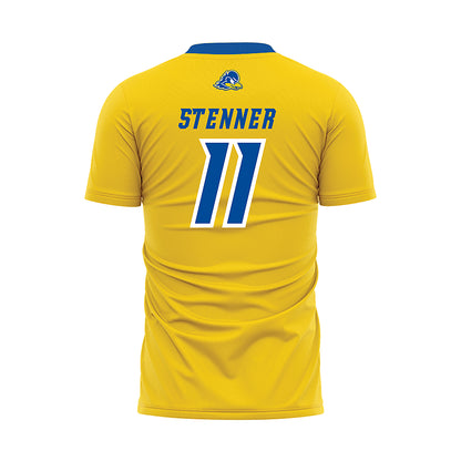 Delaware - NCAA Men's Soccer : Marius Stenner - Yellow Soccer Jersey-1
