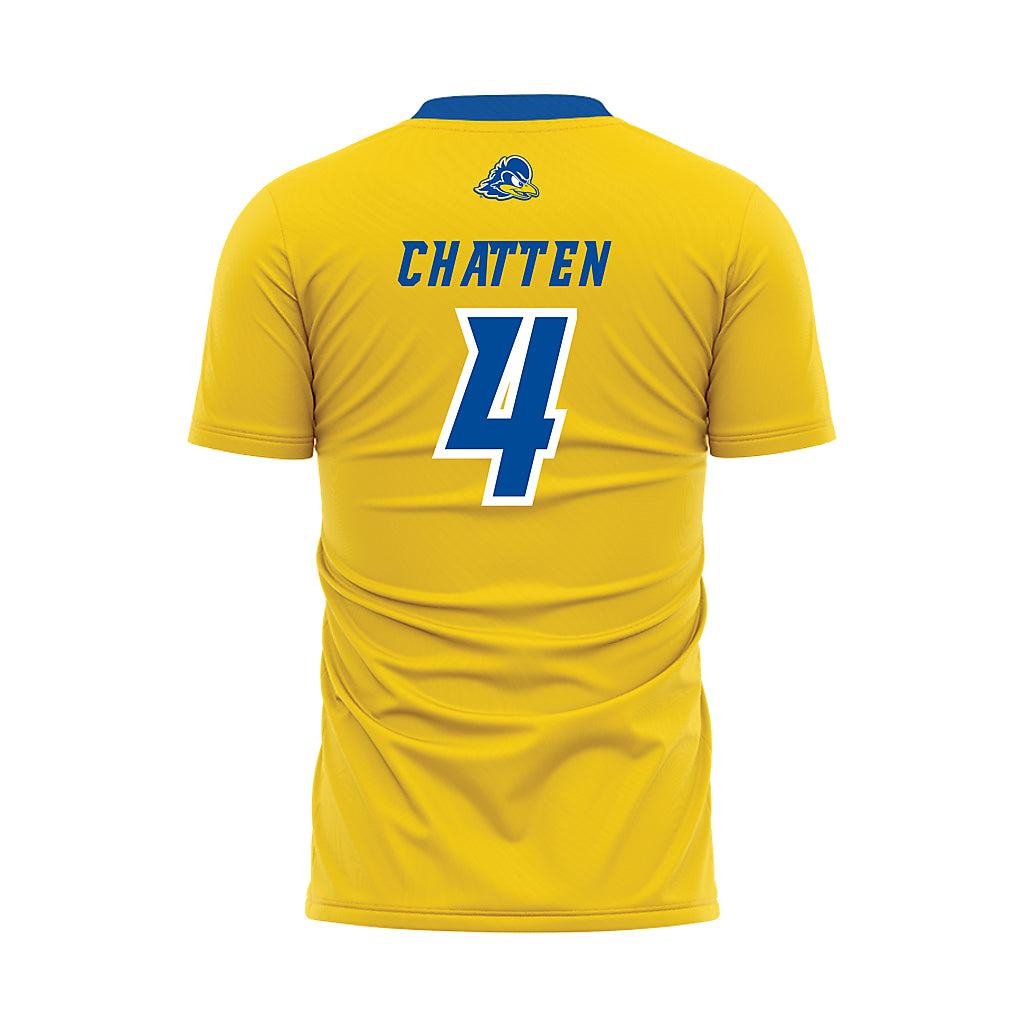 Delaware - NCAA Men's Soccer : Luke Chatten - Yellow Soccer Jersey-1