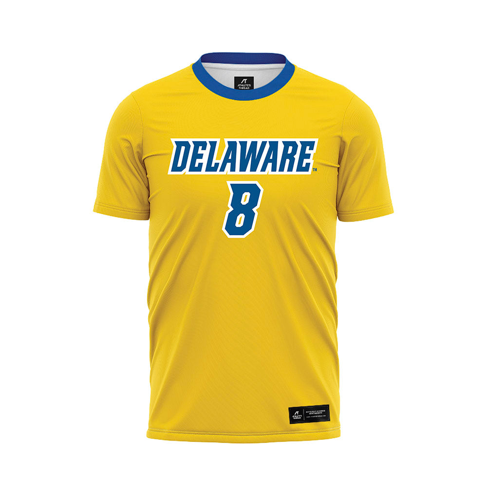 Delaware - NCAA Men's Soccer : Jordan Illian - Yellow Soccer Jersey-0