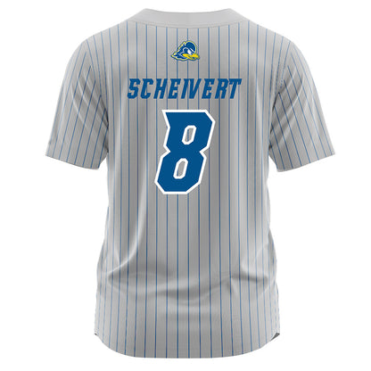 Delaware - NCAA Softball : Katie Scheivert - Grey Pinstripe Jersey-1