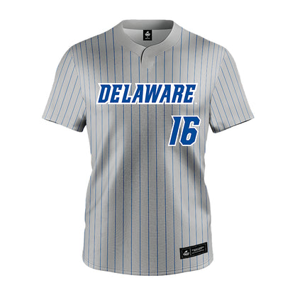 Delaware - NCAA Softball : Marlayna Capaldi - Grey Pinstripe Jersey-0