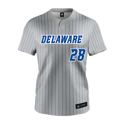 Delaware - NCAA Softball : Ryleigh Thomas - Grey Pinstripe Jersey-0