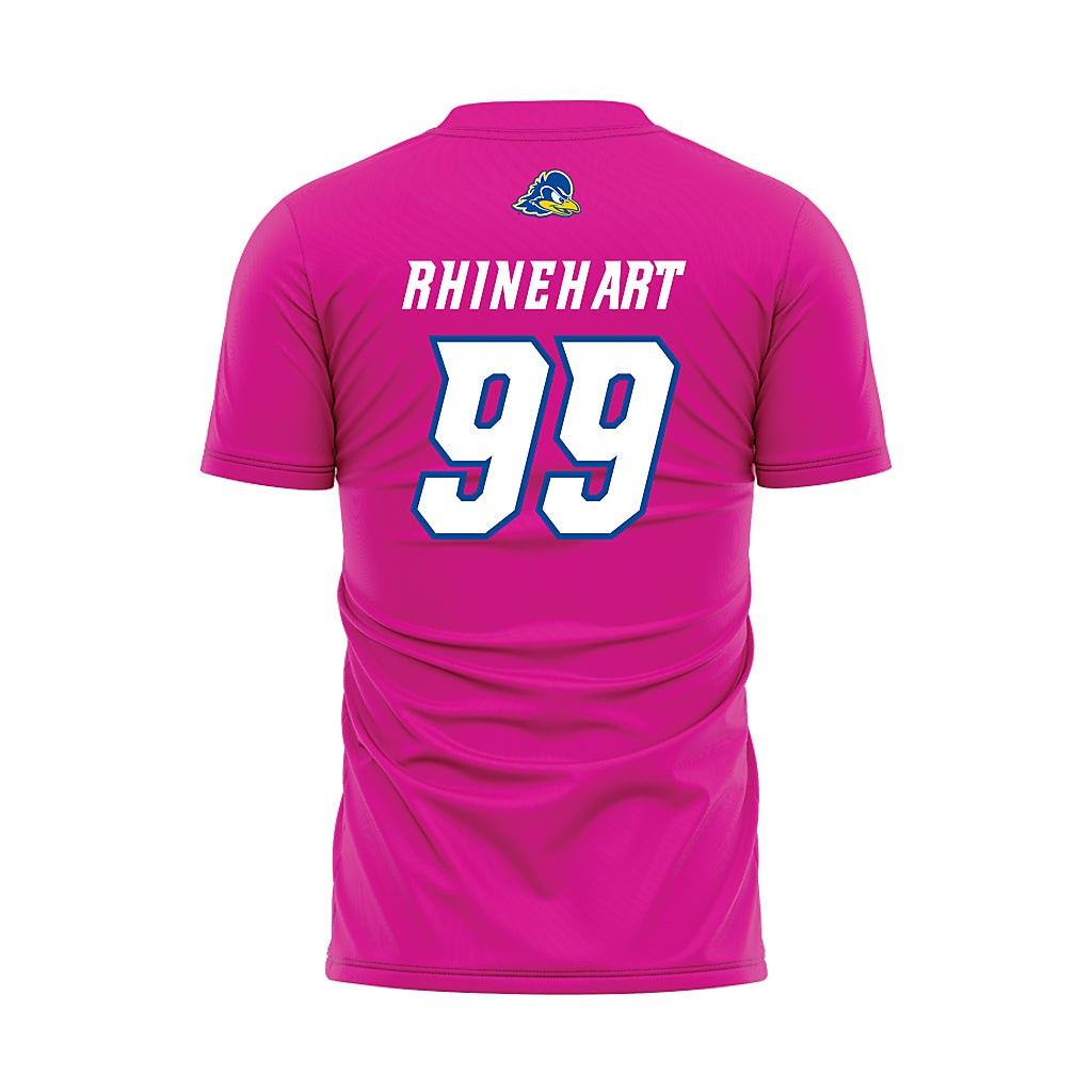 Delaware - NCAA Women's Soccer : Leah Rhinehart - Pink Soccer Jersey-1