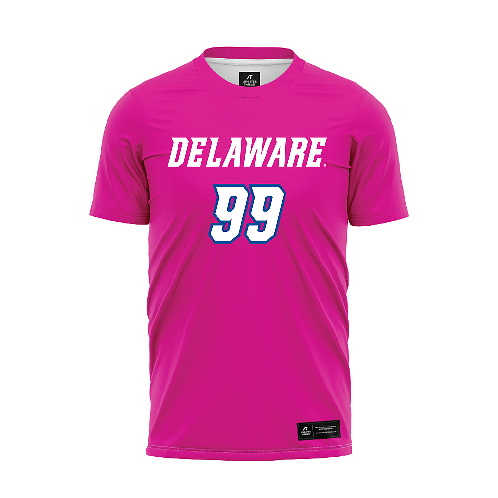 Delaware - NCAA Women's Soccer : Leah Rhinehart - Pink Soccer Jersey-0