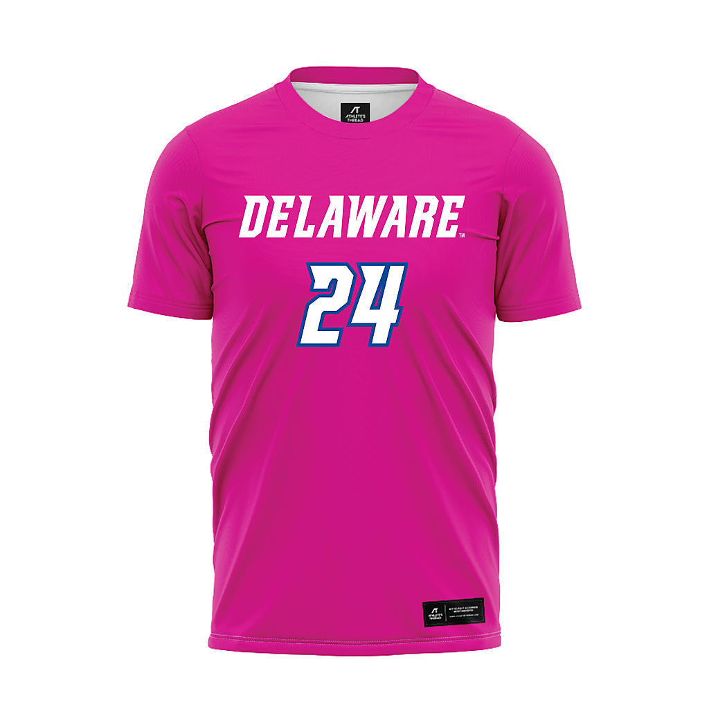 Delaware - NCAA Women's Soccer : gianna berkley - Pink Soccer Jersey-0
