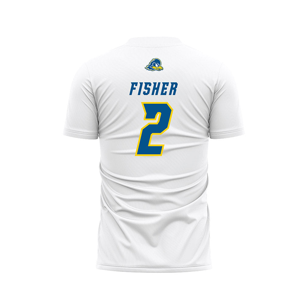 Delaware - NCAA Women's Soccer : Maura Fisher - White Soccer Jersey-1