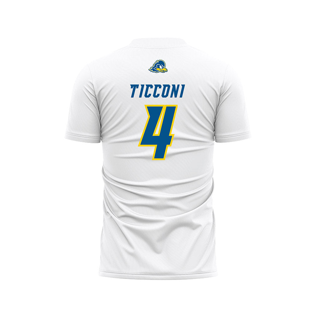 Delaware - NCAA Women's Soccer : Ava Ticconi - White Soccer Jersey-1