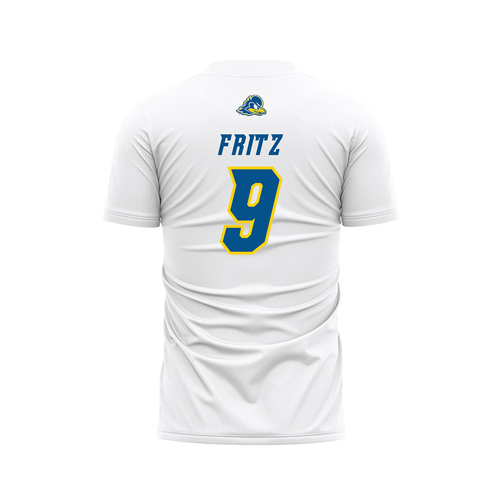 Delaware - NCAA Women's Soccer : Sarah Fritz - White Soccer Jersey-1