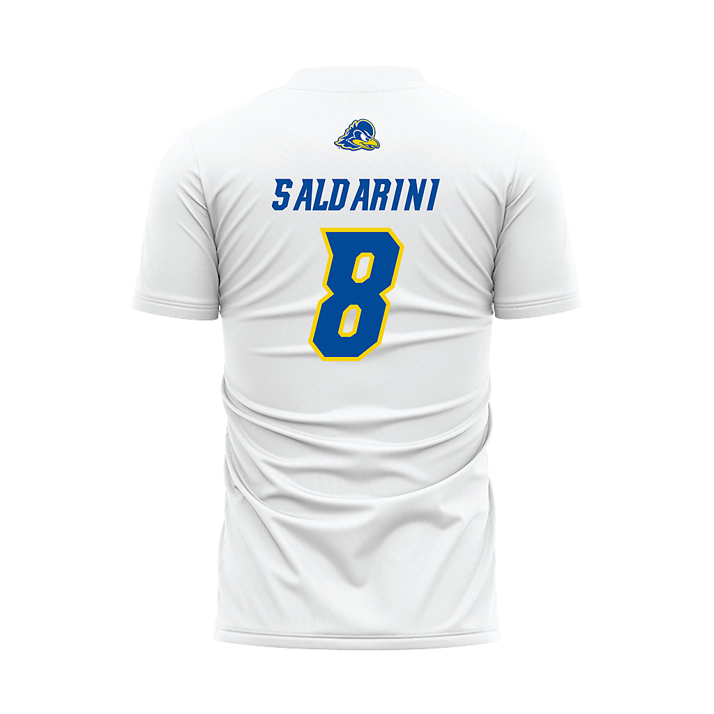 Delaware - NCAA Women's Soccer : Cassie Saldarini - White Soccer Jersey-1