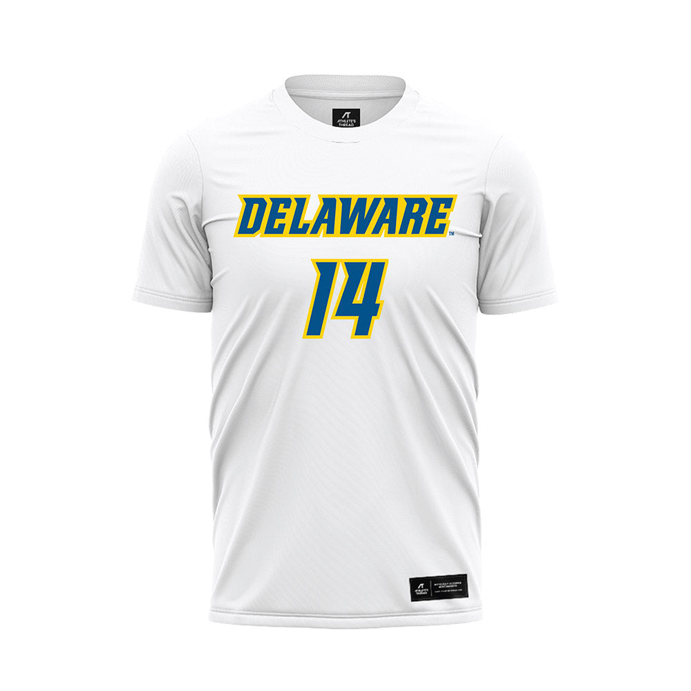 Delaware - NCAA Women's Soccer : Olivia Bley - White Soccer Jersey-0