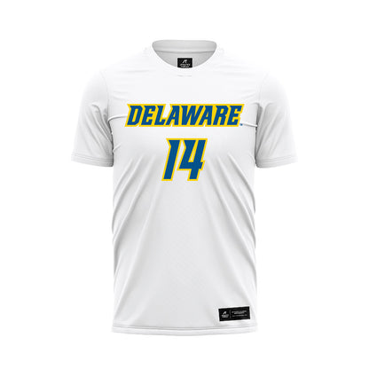 Delaware - NCAA Women's Soccer : Olivia Bley - White Soccer Jersey-0