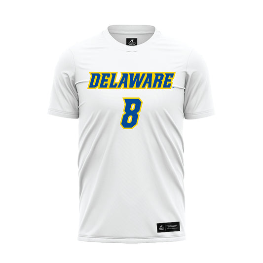 Delaware - NCAA Women's Soccer : Cassie Saldarini - White Soccer Jersey-0
