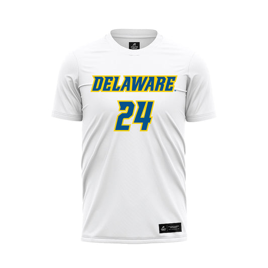 Delaware - NCAA Women's Soccer : gianna berkley - White Soccer Jersey-0