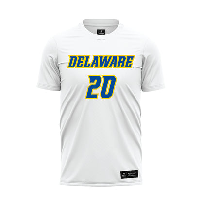 Delaware - NCAA Women's Soccer : Gabby Riley - White Soccer Jersey-0