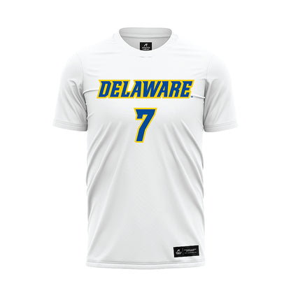Delaware - NCAA Women's Soccer : Ava Sallee - White Soccer Jersey-0