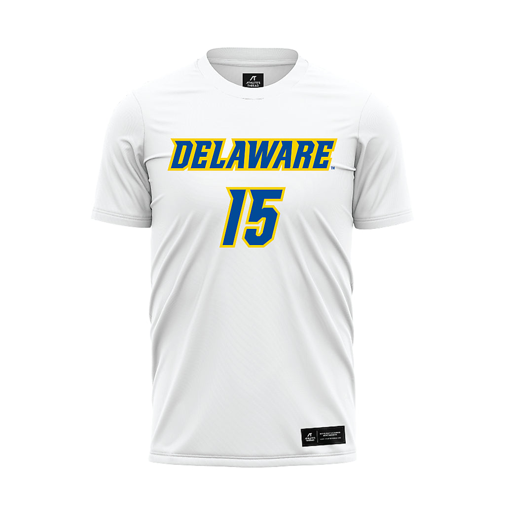 Delaware - NCAA Women's Soccer : Lilli Lubic - White Soccer Jersey-0