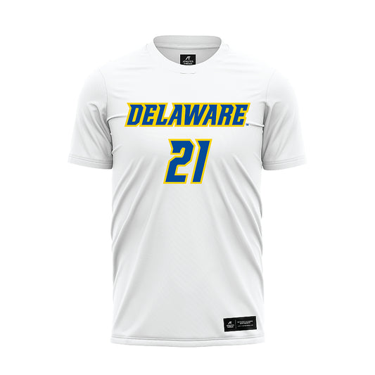 Delaware - NCAA Women's Soccer : ryan mundy - White Soccer Jersey-0