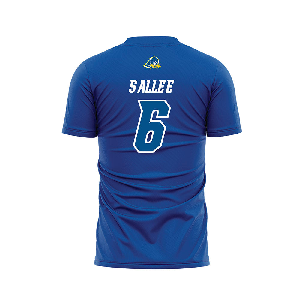 Delaware - NCAA Women's Soccer : Leilah Sallee - Blue Soccer Jersey-1